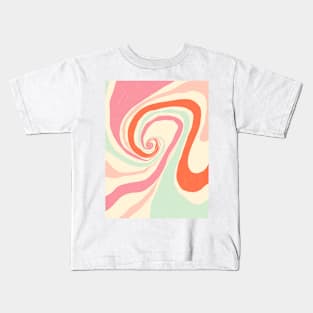 Rainbow Candy Swirl Kids T-Shirt